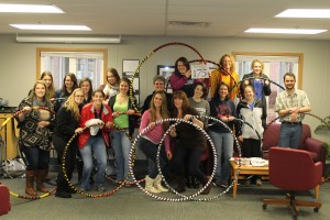 Hula Hoop building workshop to raise funds for the Emilee Dawn Gagnon Memorial Scholarship Fund