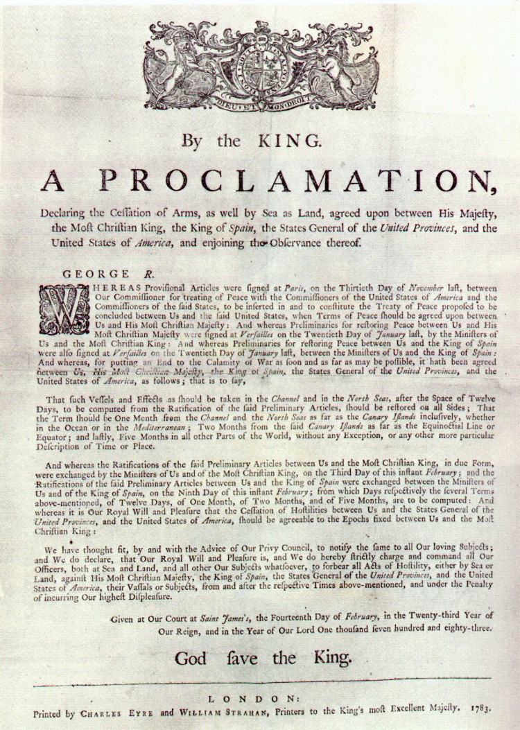 treaty of paris 1763 document