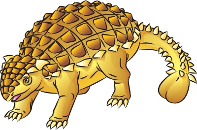 dinosaur with a club on its tail