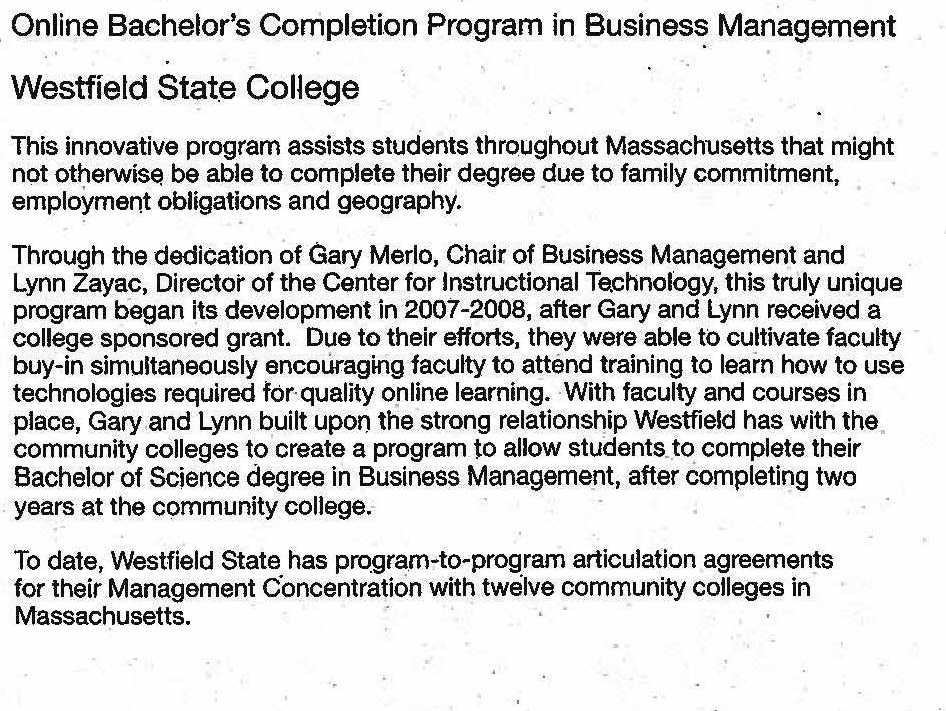 Westfield State U Plato