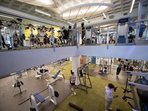 Fitness Center interior photo with exercise equipment.