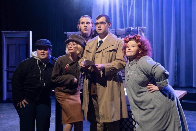 Theatre Arts students in a production of Lynn Ahrens and Stephen Flaherty's Lucky Stiff