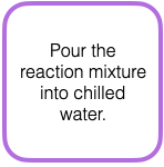 a flow chart showing the add to ice-cold water step