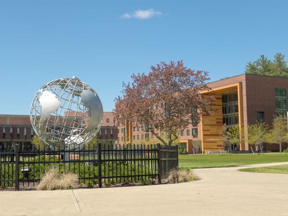 globe on campus