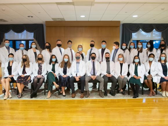  Graduation Celebration and White Coat Ceremony for the 2021-2022 classes of the Westfield State University Physician's Assistant Program, December 2021