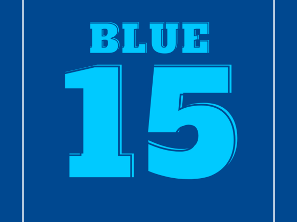 Blue 15 Meal Plan logo.