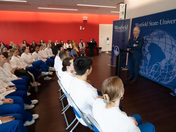 Congressman Richard E. Neal visits campus to celebrate the announcement of $1,000,000 in Community Project Funding