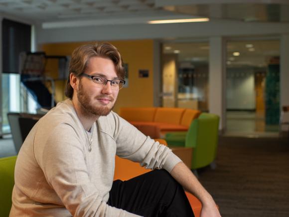 Education Accelerated Dual Degree Student Smiling in Scanlon Hall