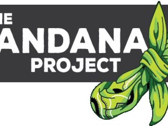 Green bandana next to the words The Bandana Project