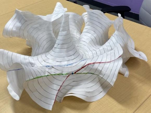 Image of Hyperbolic Geometry created with paper.
