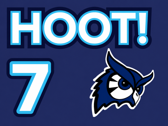 Hoot! 7 with the owl logo.