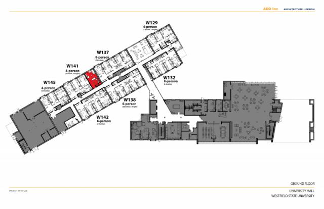 University hall floor plan