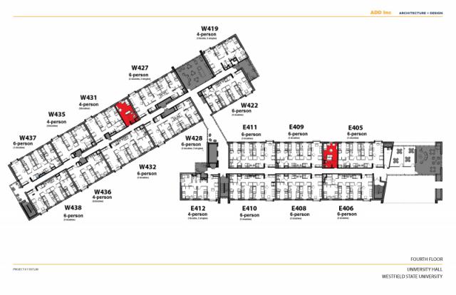 University hall floor plan