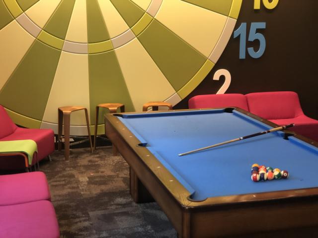 University Hall pool room lounge