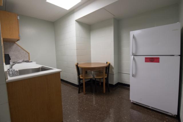 View of the Lammers hall common area kitchen