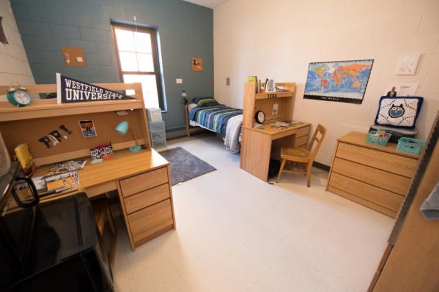 Interior view of Courtney Hall dorm