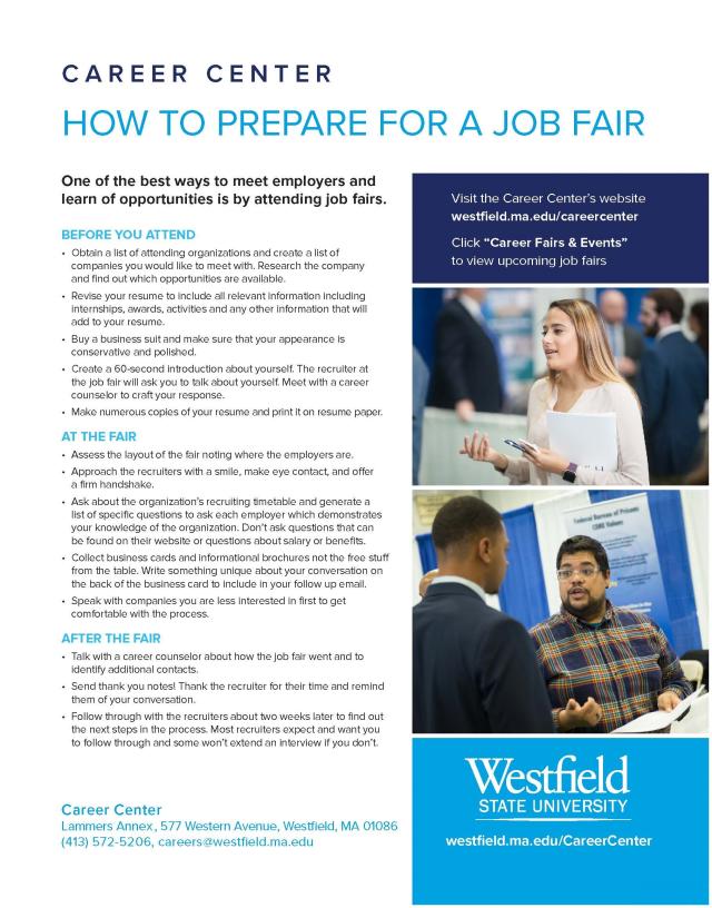 how to prepare for a job fair