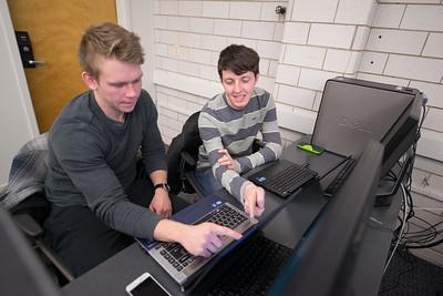 Westfield State students in computer lab
