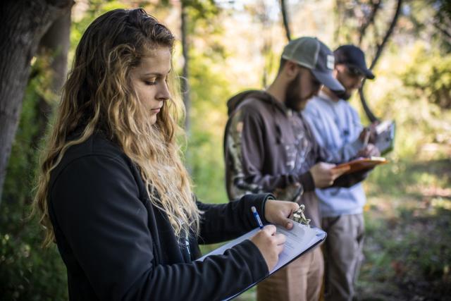 Environmental Science students in the field