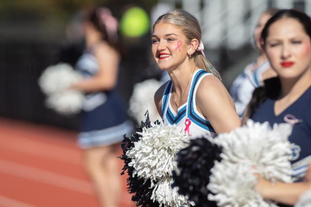 Cheerleader at Homecoming