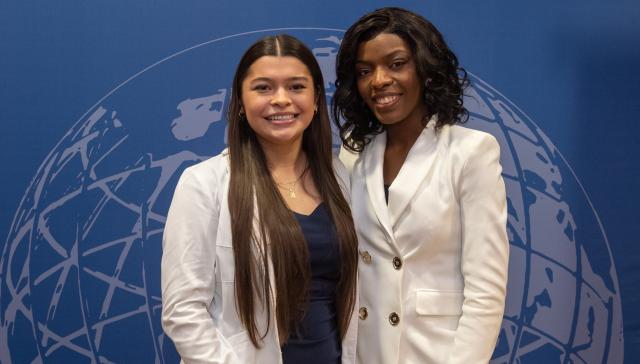 Students at White Coat Ceremony