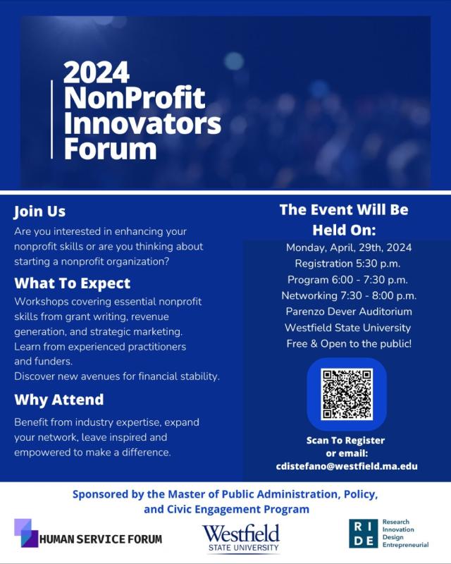 nonprofit innovators forum poster