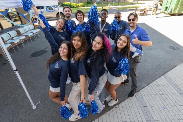 The Freshman class of Westfield State University moves on to campus for the start of the academic year.