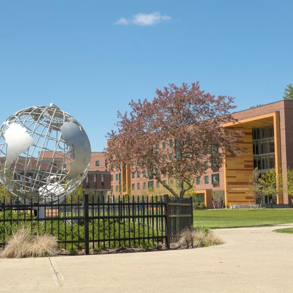 globe on campus