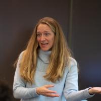 Jennifer DiGrazie, English professor at WSU, presents at the Western Massachusetts Writing Project (WMWP) hosted on campus.